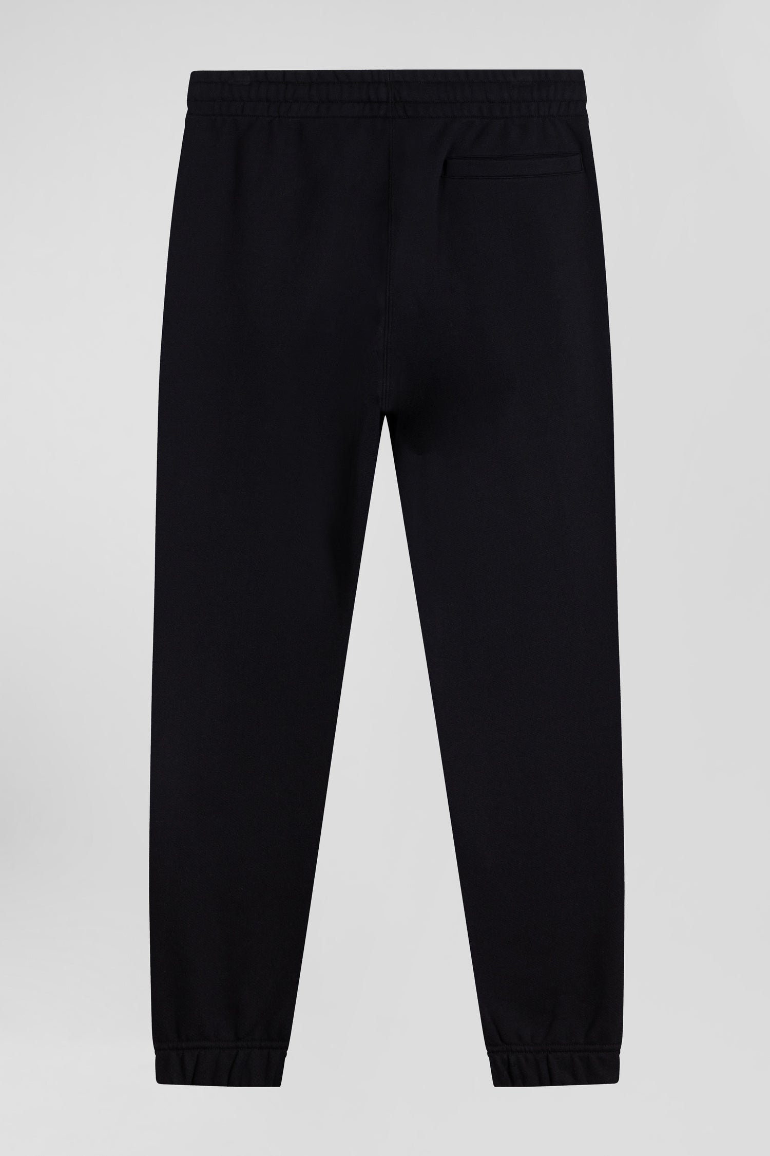 Pantalon jogging en molleton gratté noir coupe Regular