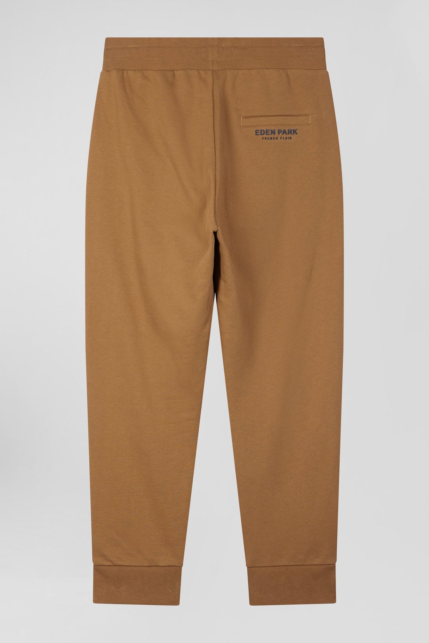 Pantalon jogging en molleton gratté camel coupe Relaxed - Image 4