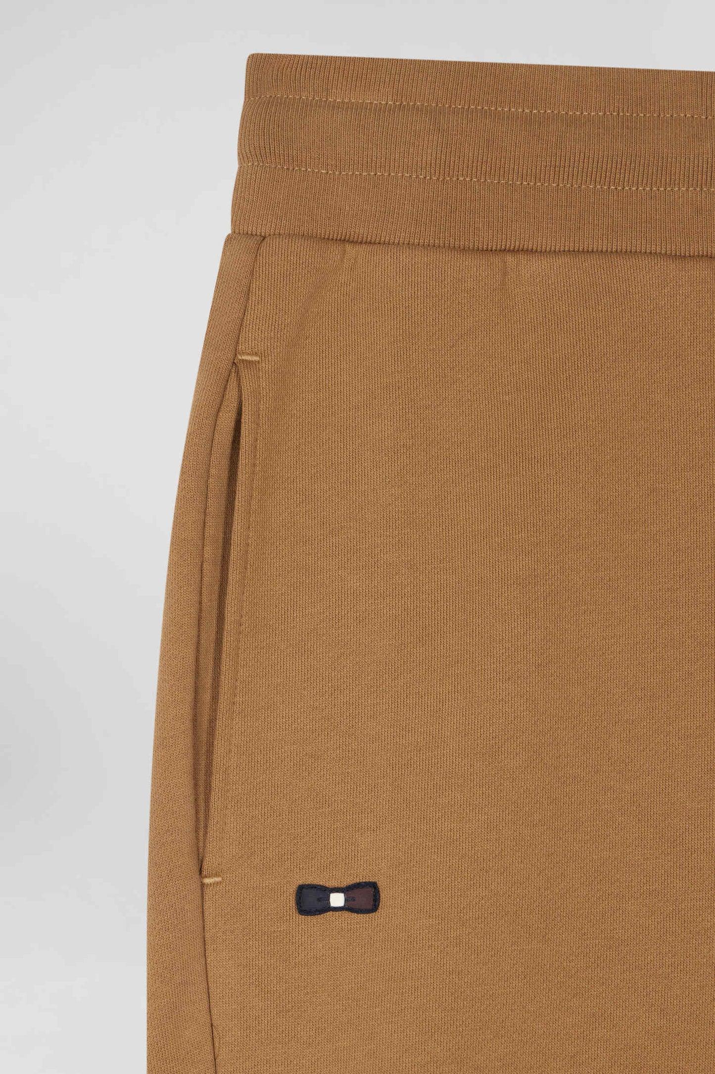 Pantalon jogging en molleton gratté camel coupe Relaxed - Image 8