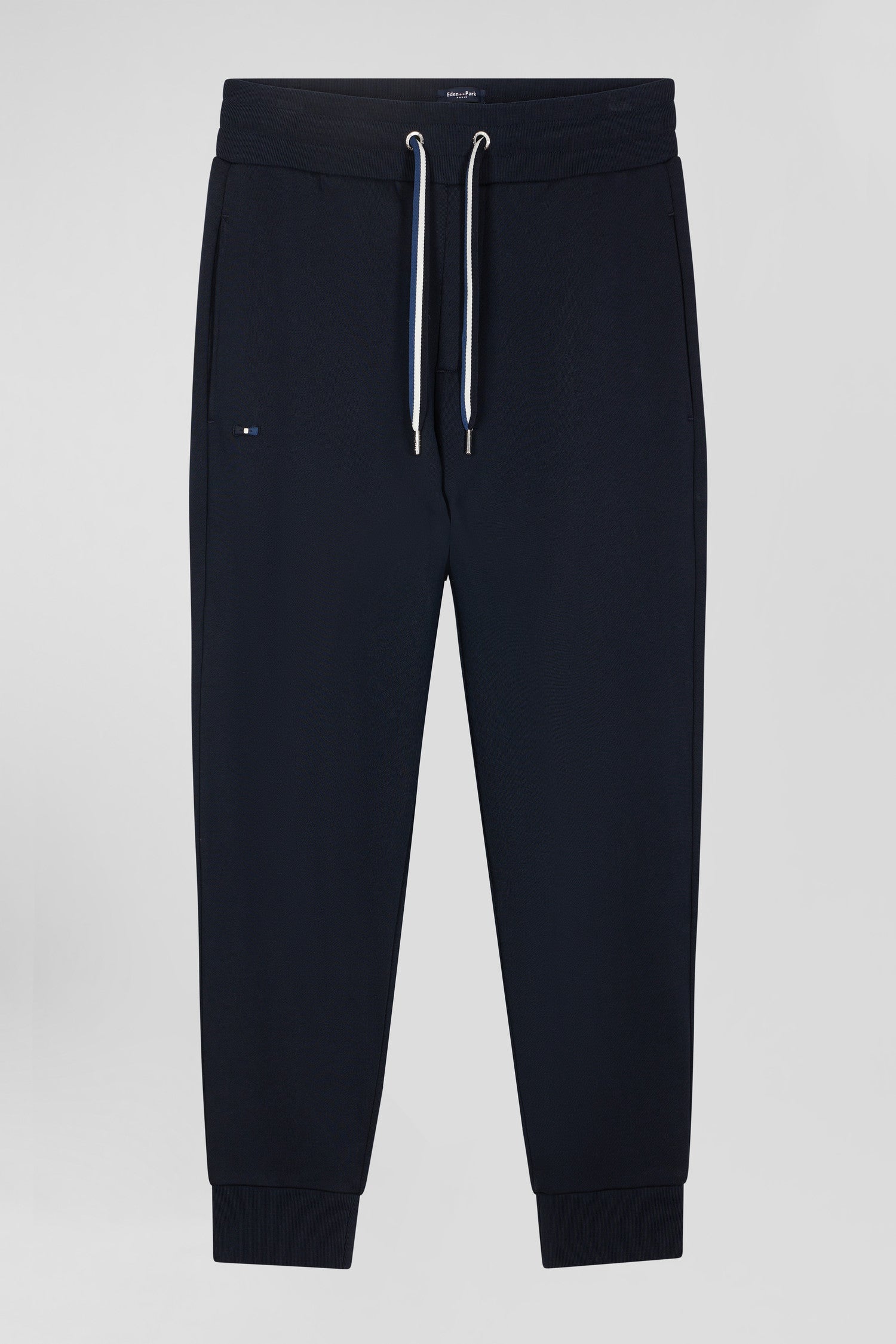 Pantalon jogging en molleton gratté bleu marine coupe Relaxed