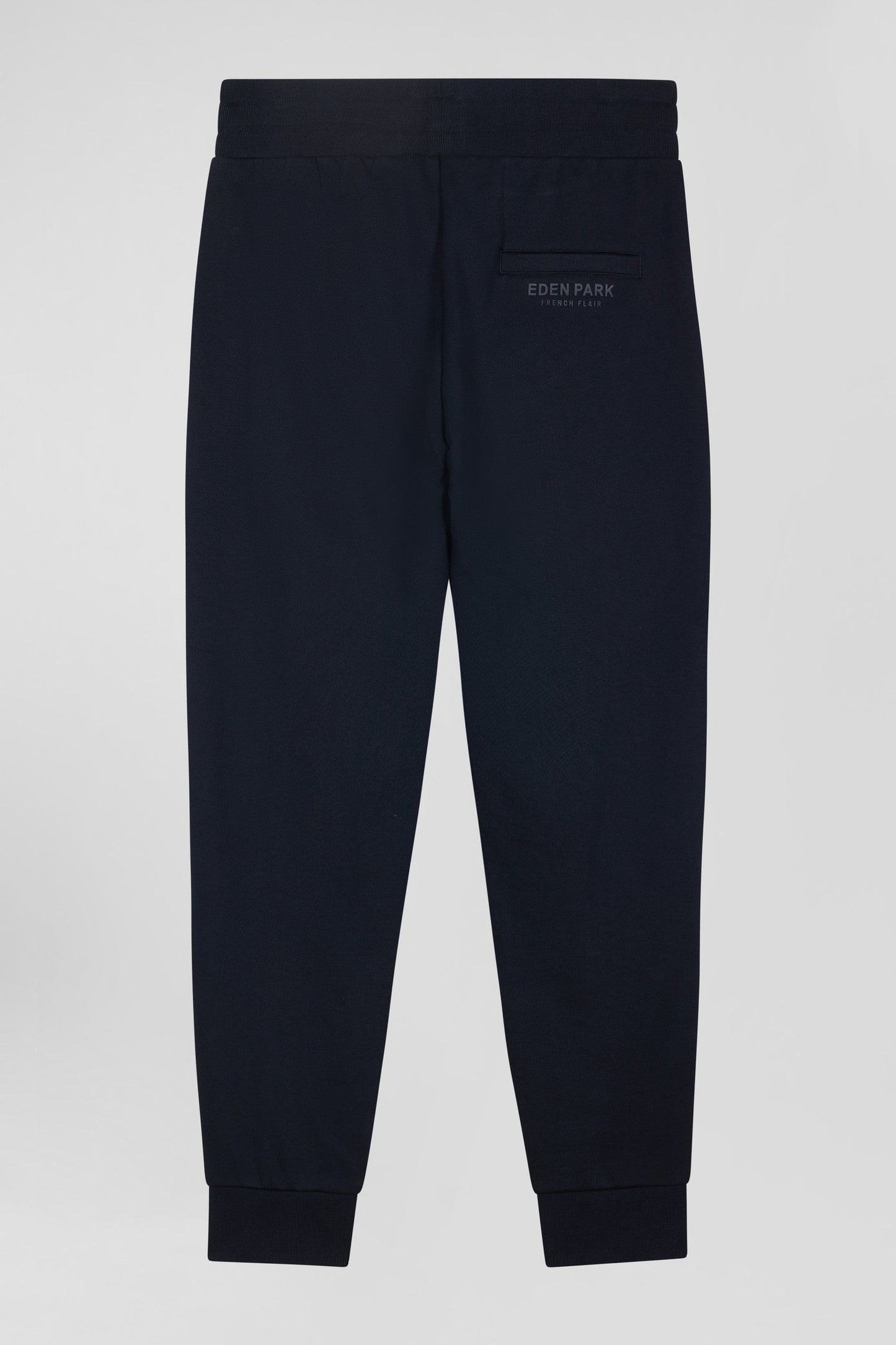 Pantalon jogging en molleton gratté bleu marine coupe Relaxed - Image 4