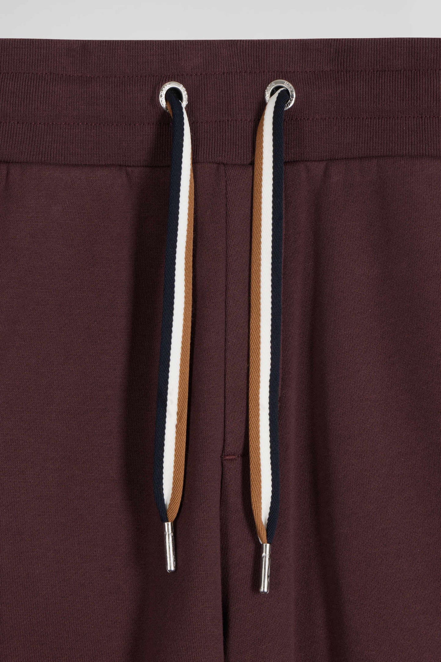 Pantalon jogging en molleton gratté bordeaux coupe Relaxed - Image 7