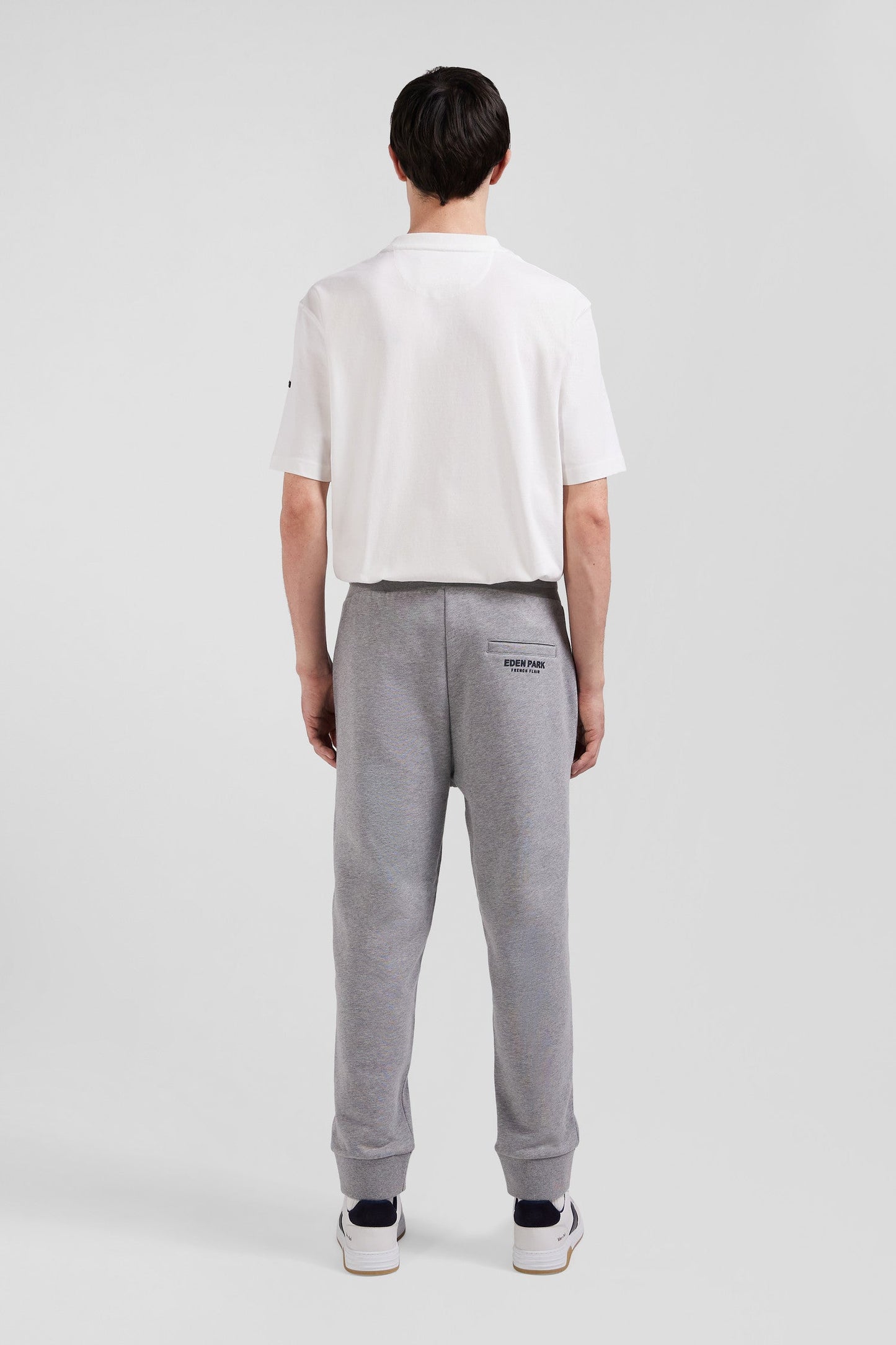 Pantalon jogging en molleton gratté gris coupe Relaxed - Image 6