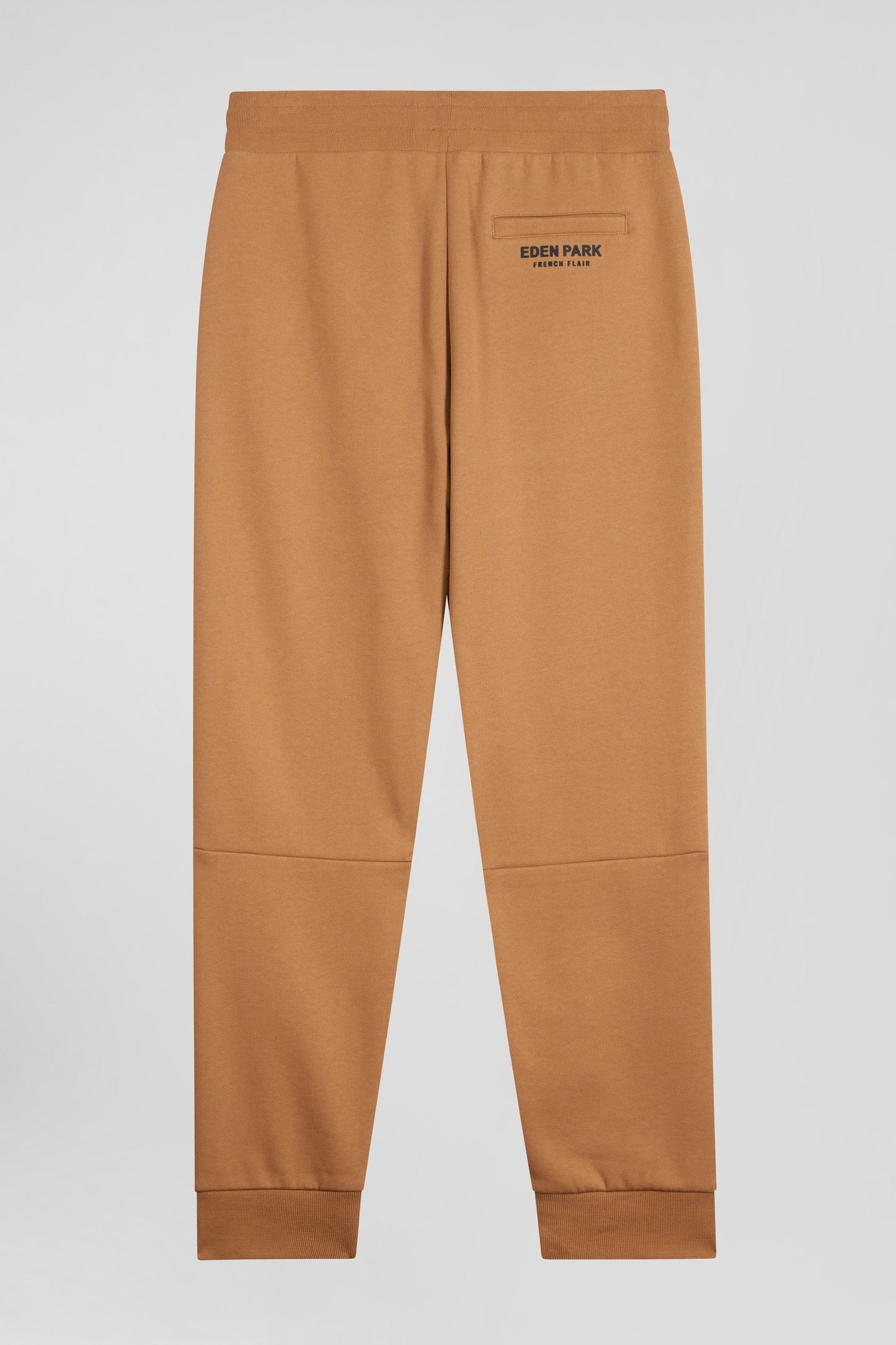 Pantalon jogging en coton mélangé camel galon rayé coupe Regular - Image 4