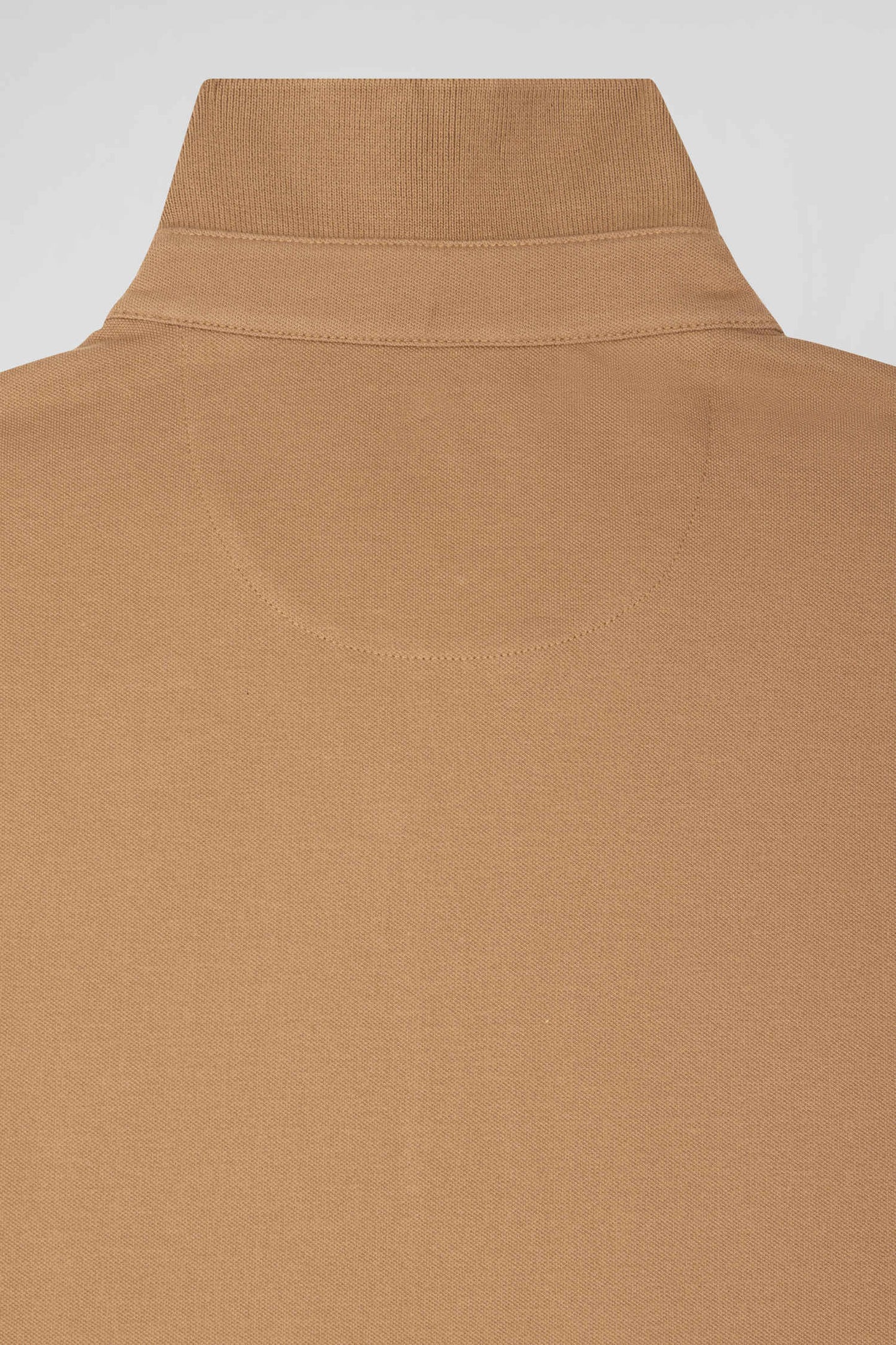 Polo manches courtes en coton stretch camel coupe Slim - Image 10