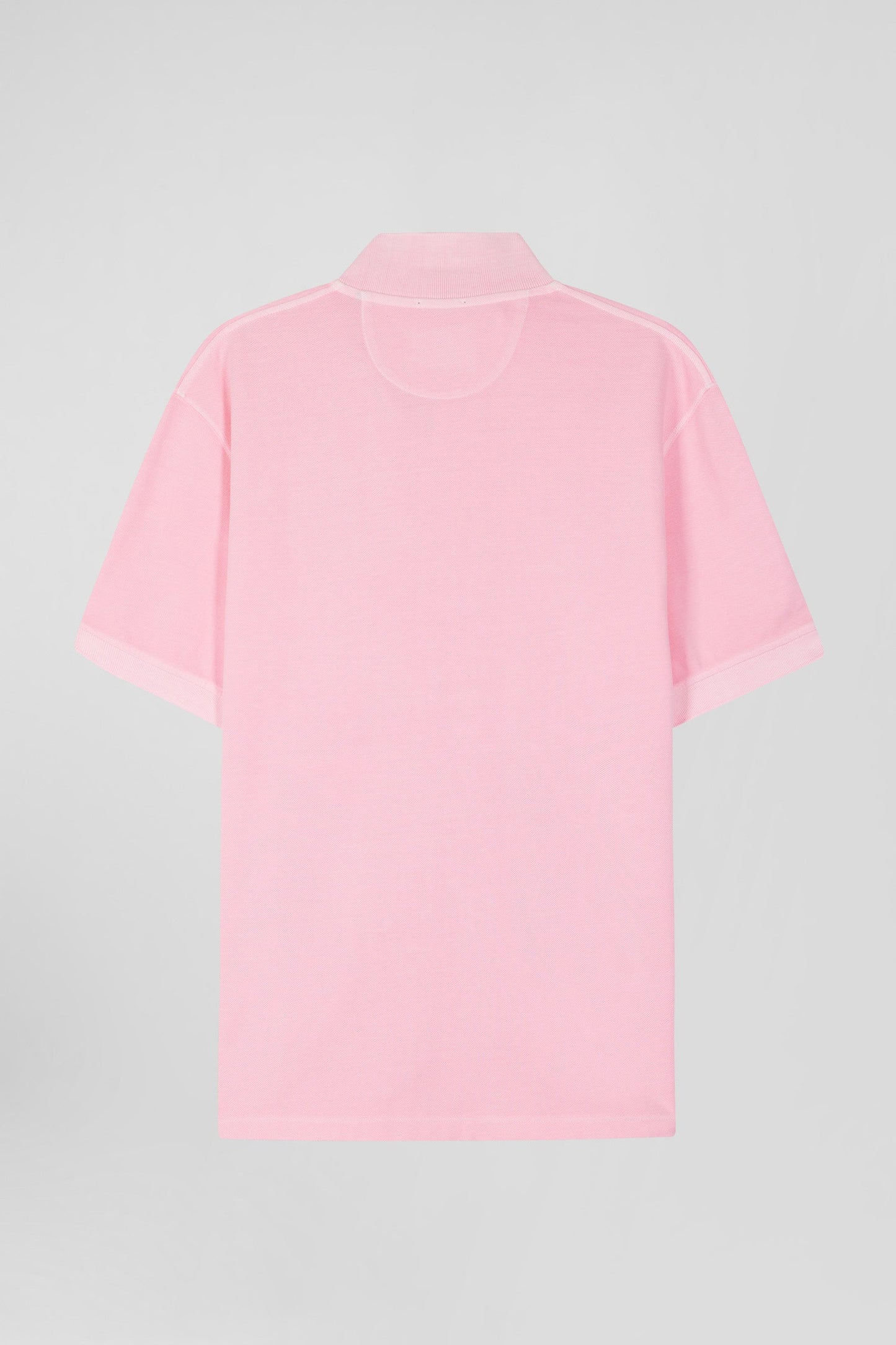 Polo manches courtes unisexe en piqué coton rose surteint coupe Oversized - Image 6