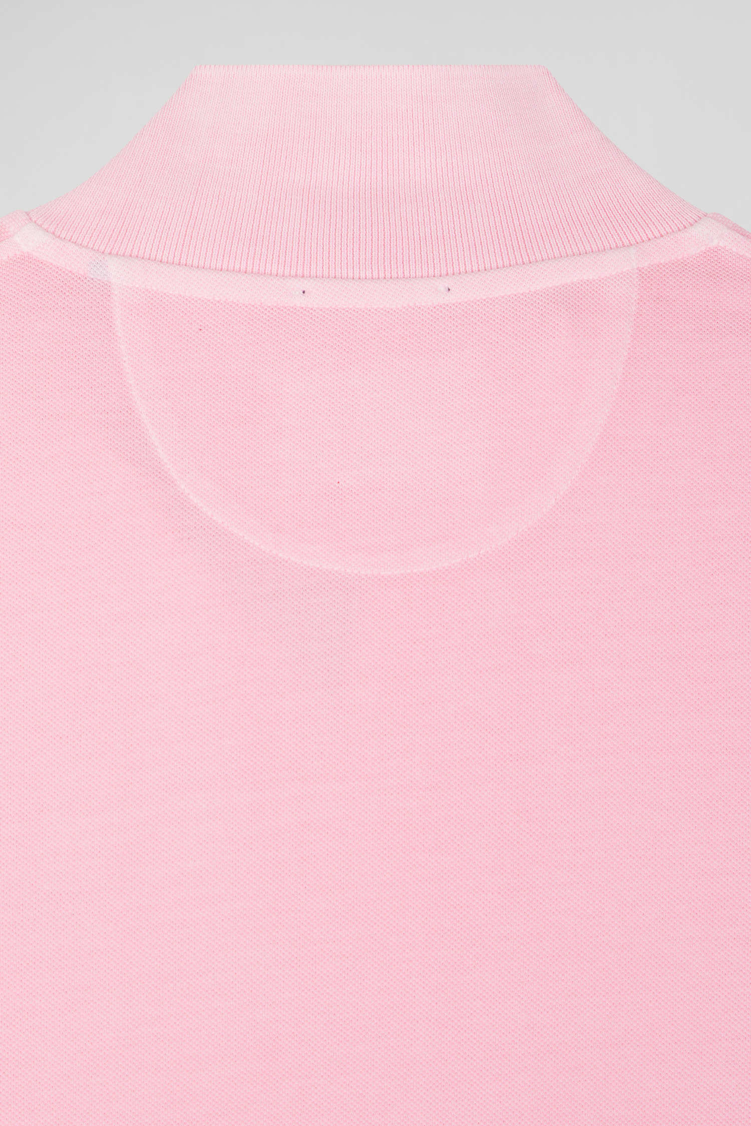 Polo manches courtes unisexe en piqué coton rose surteint coupe Oversized