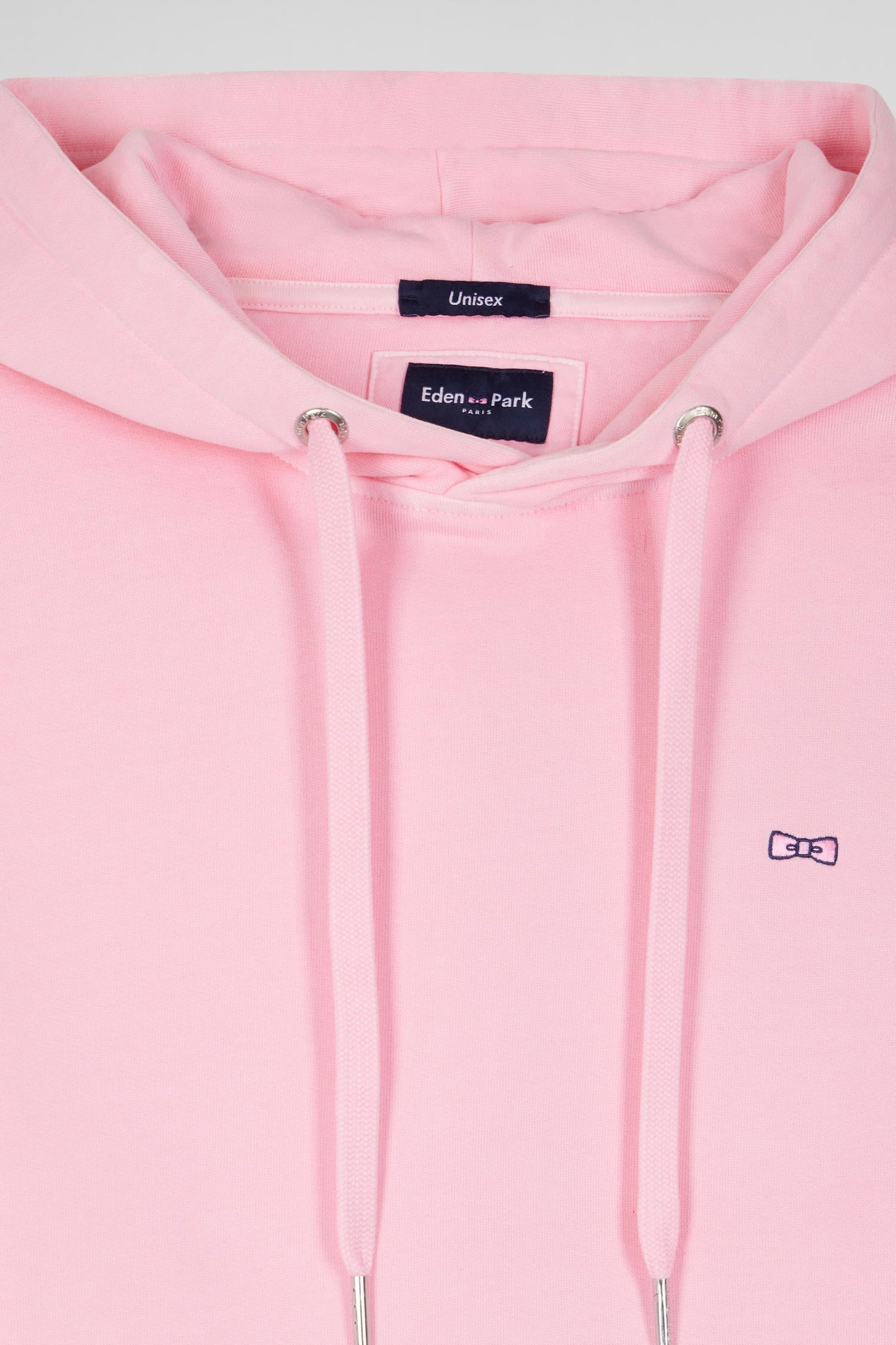 Sweatshirt à capuche unisexe en molleton coton rose surteint coupe Oversized - Image 12