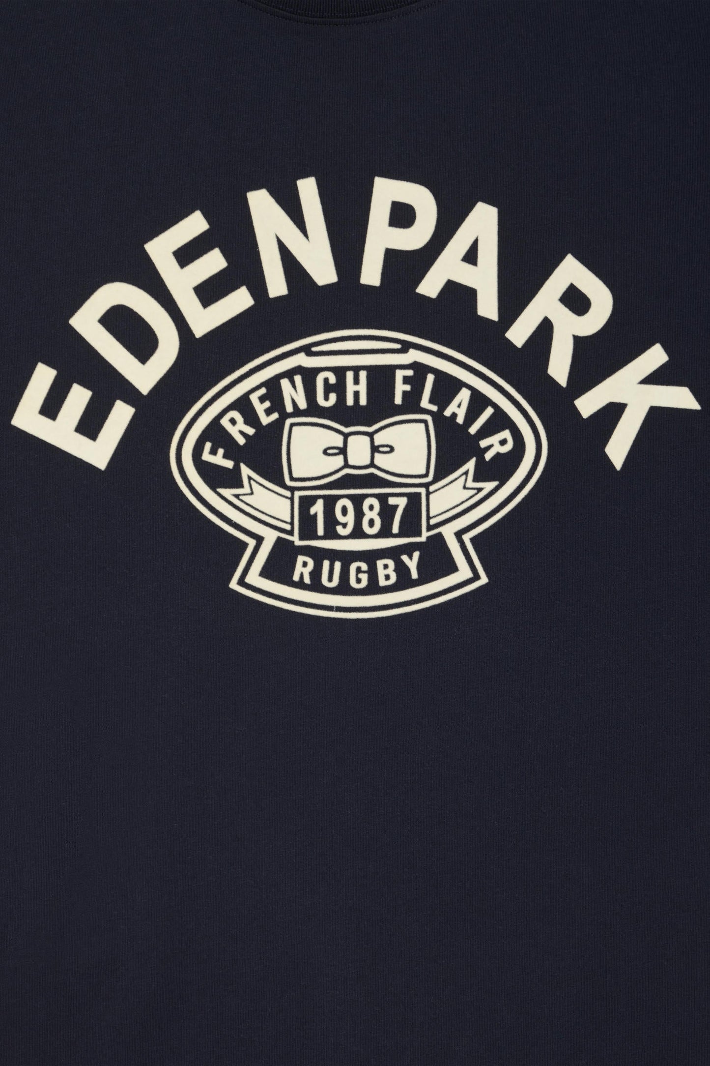 T-shirt manches courtes bleu marine application Eden Park Rugby coupe Oversized - Image 10