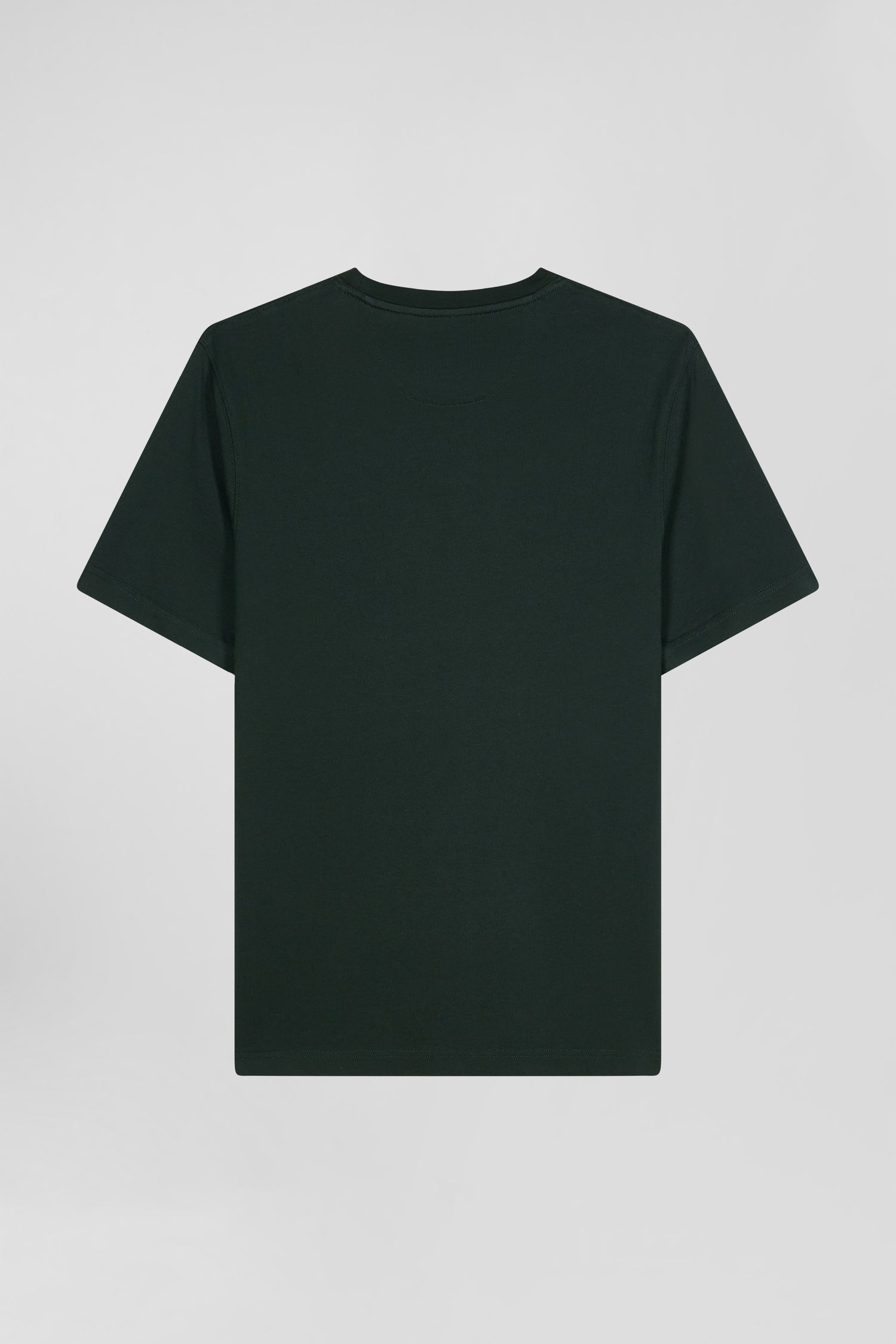 T-shirt manches courtes vert emblème tissu cravate coupe Regular