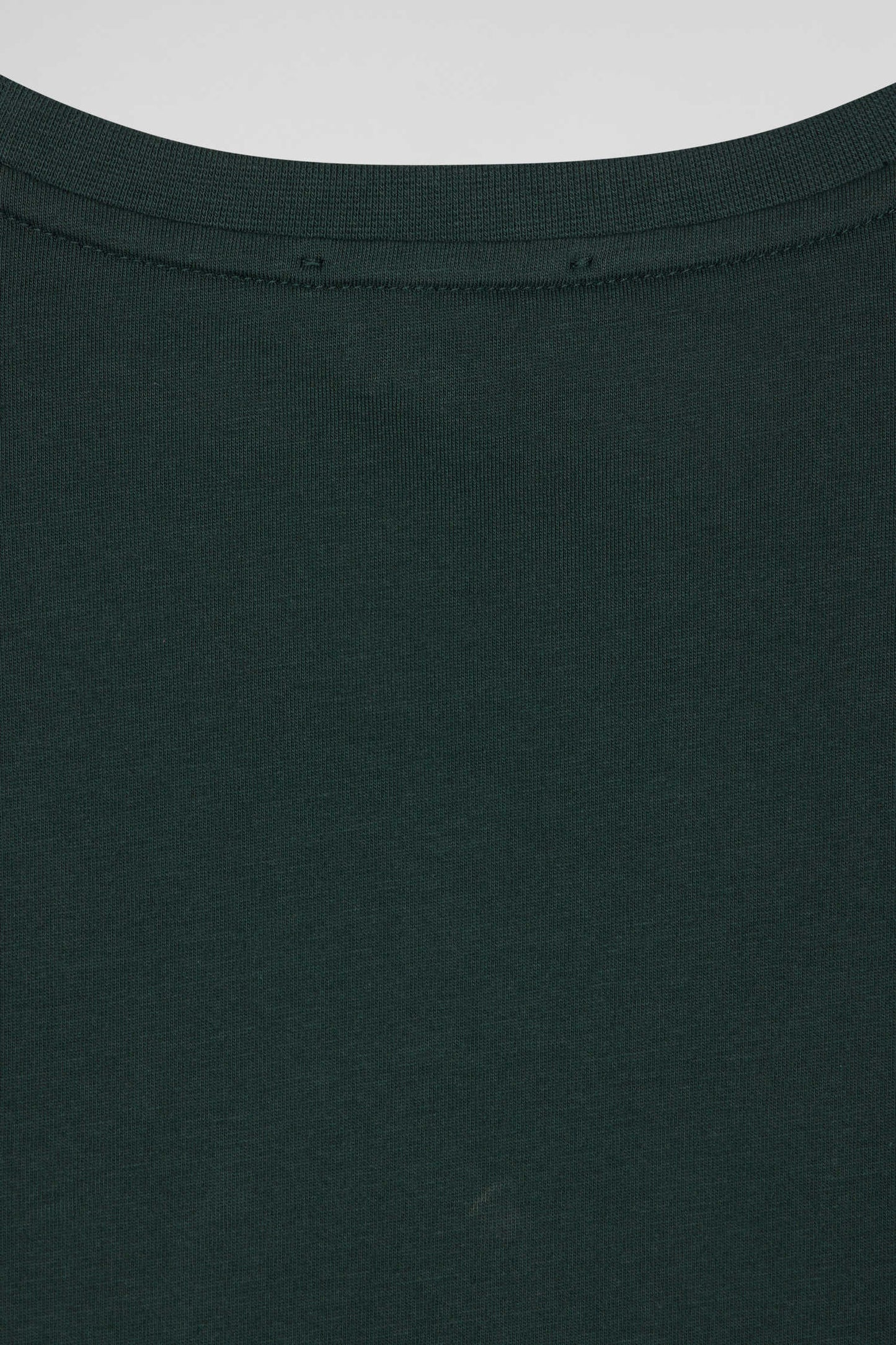 T-shirt manches longues en coton Pima bleu vert coupe Regular - Image 10