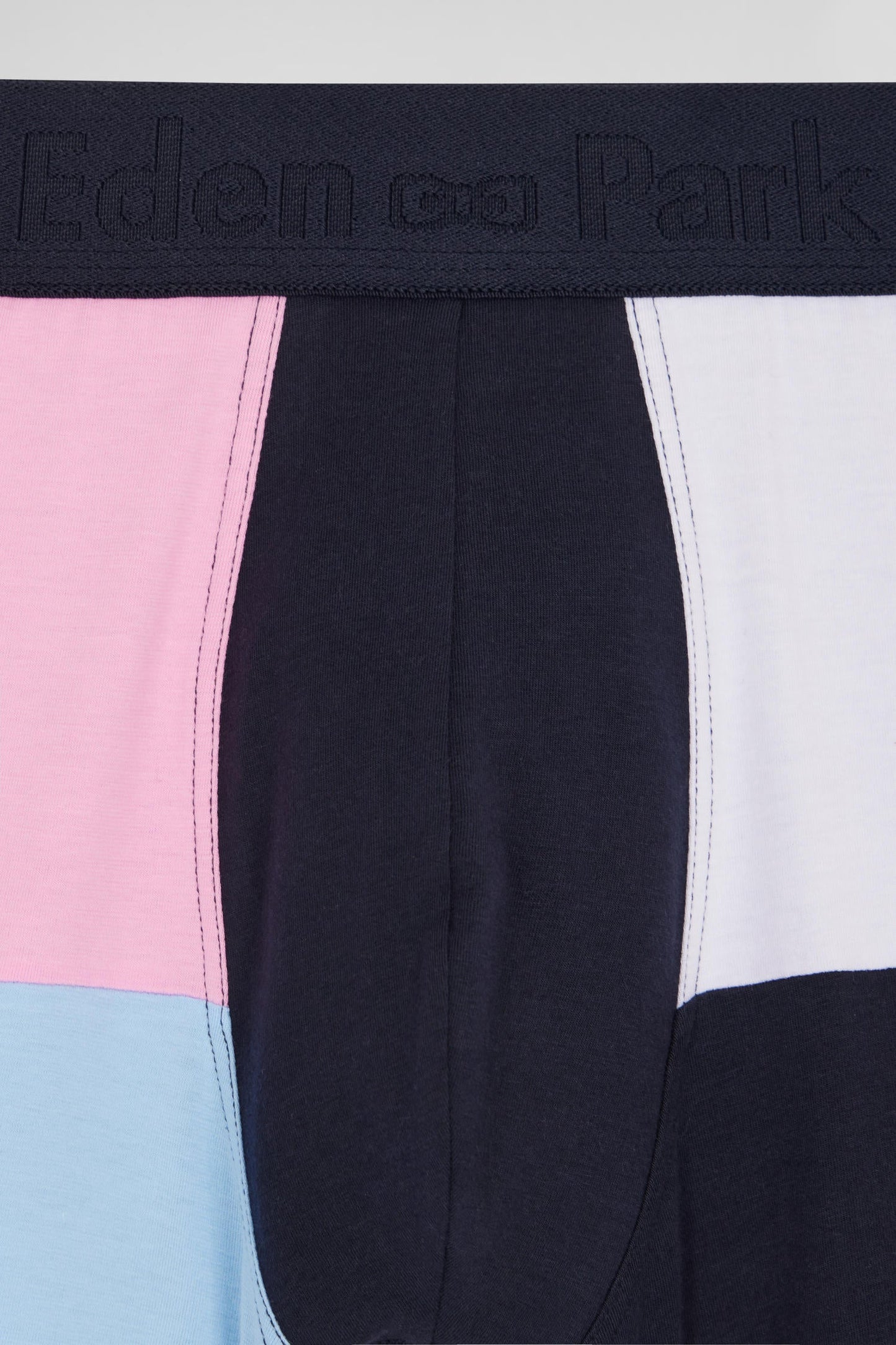 Boxer colorblock en coton stretch rose - Image 3