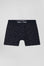 Boxer en coton stretch bleu marine micro-motifs nœuds papillon