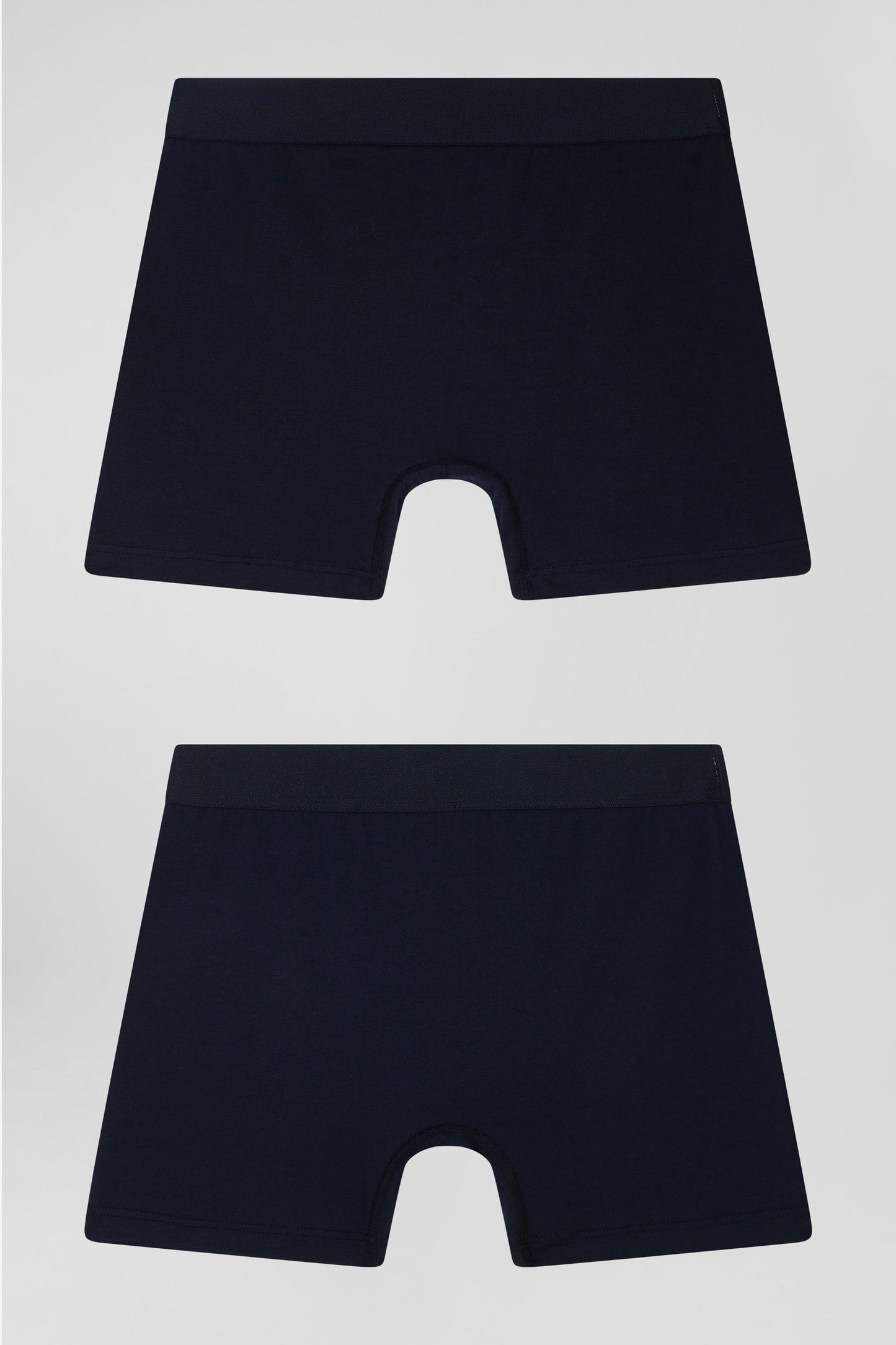 Lot de 2 boxers bleu marine en coton stretch - Image 2