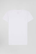 T-shirt en coton stretch blanc