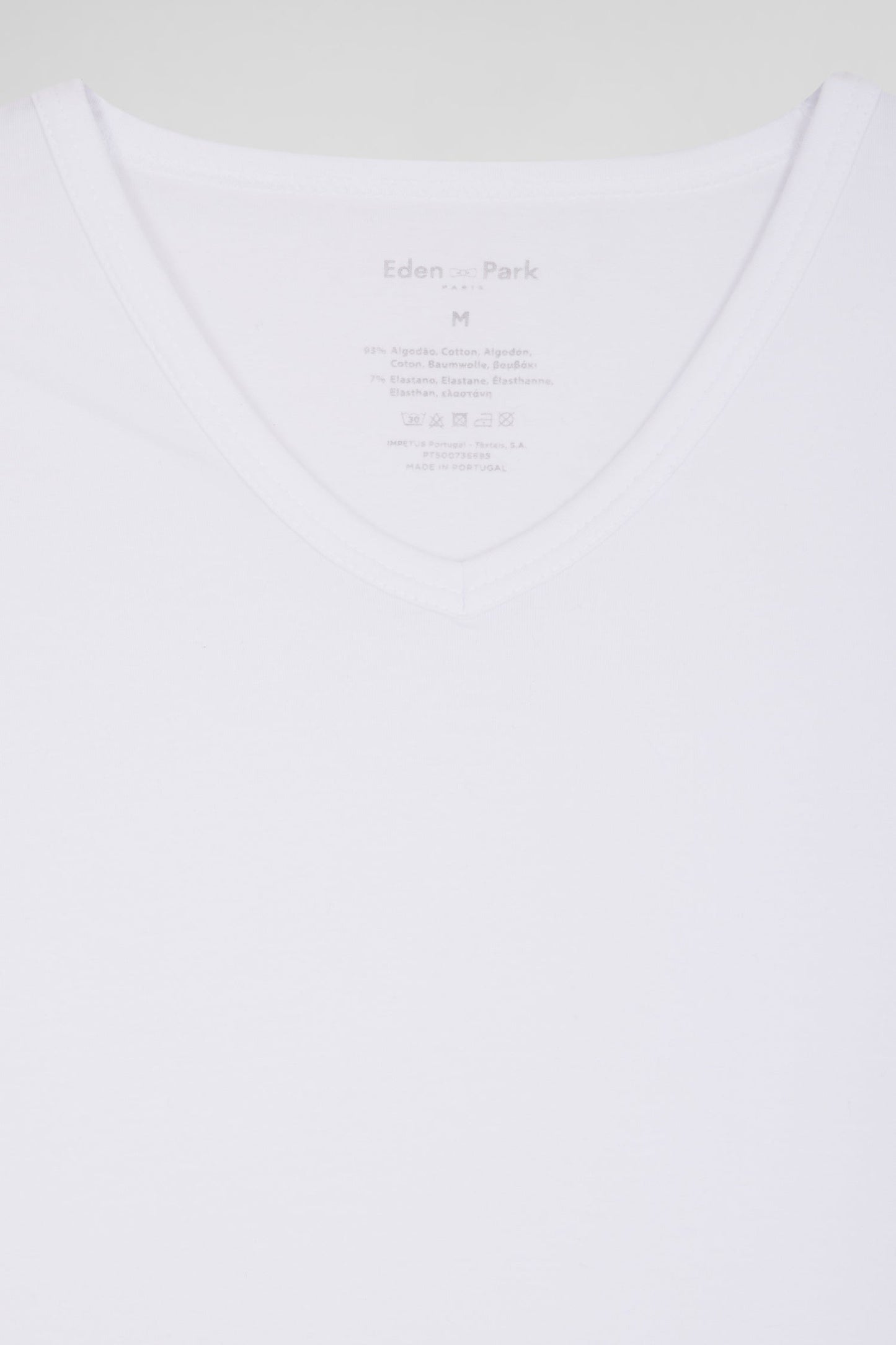 T-shirt en coton stretch blanc - Image 3