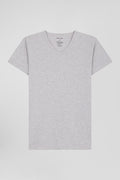 T-shirt en coton stretch gris