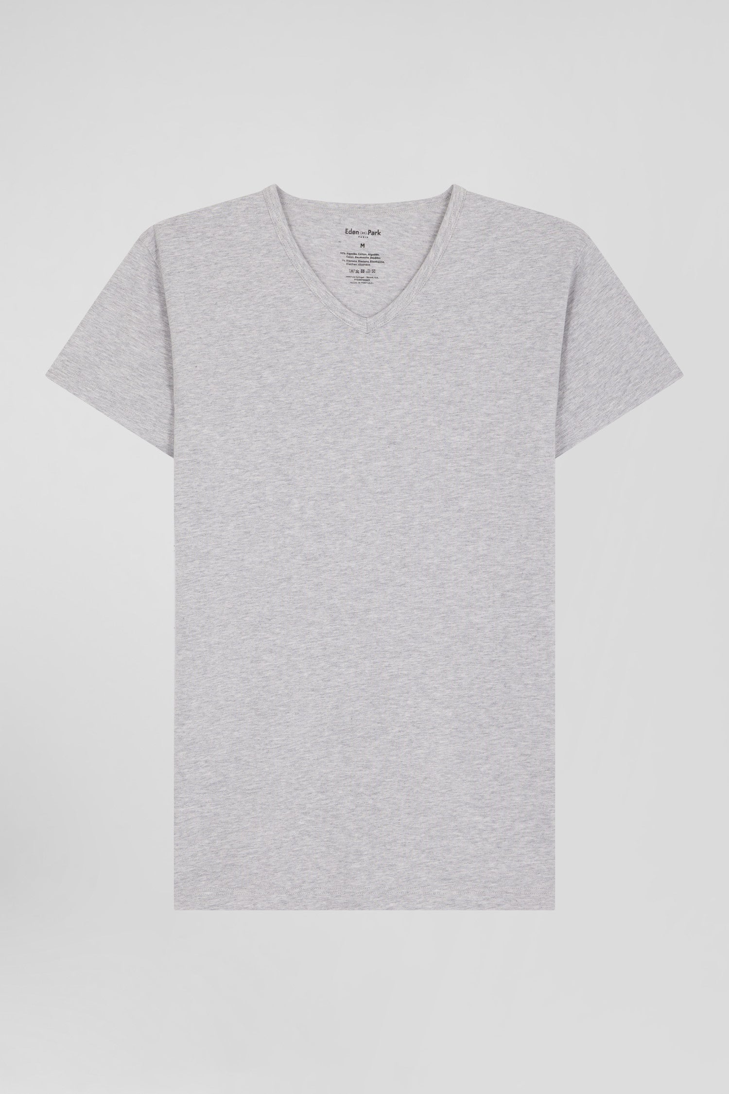 T-shirt en coton stretch gris