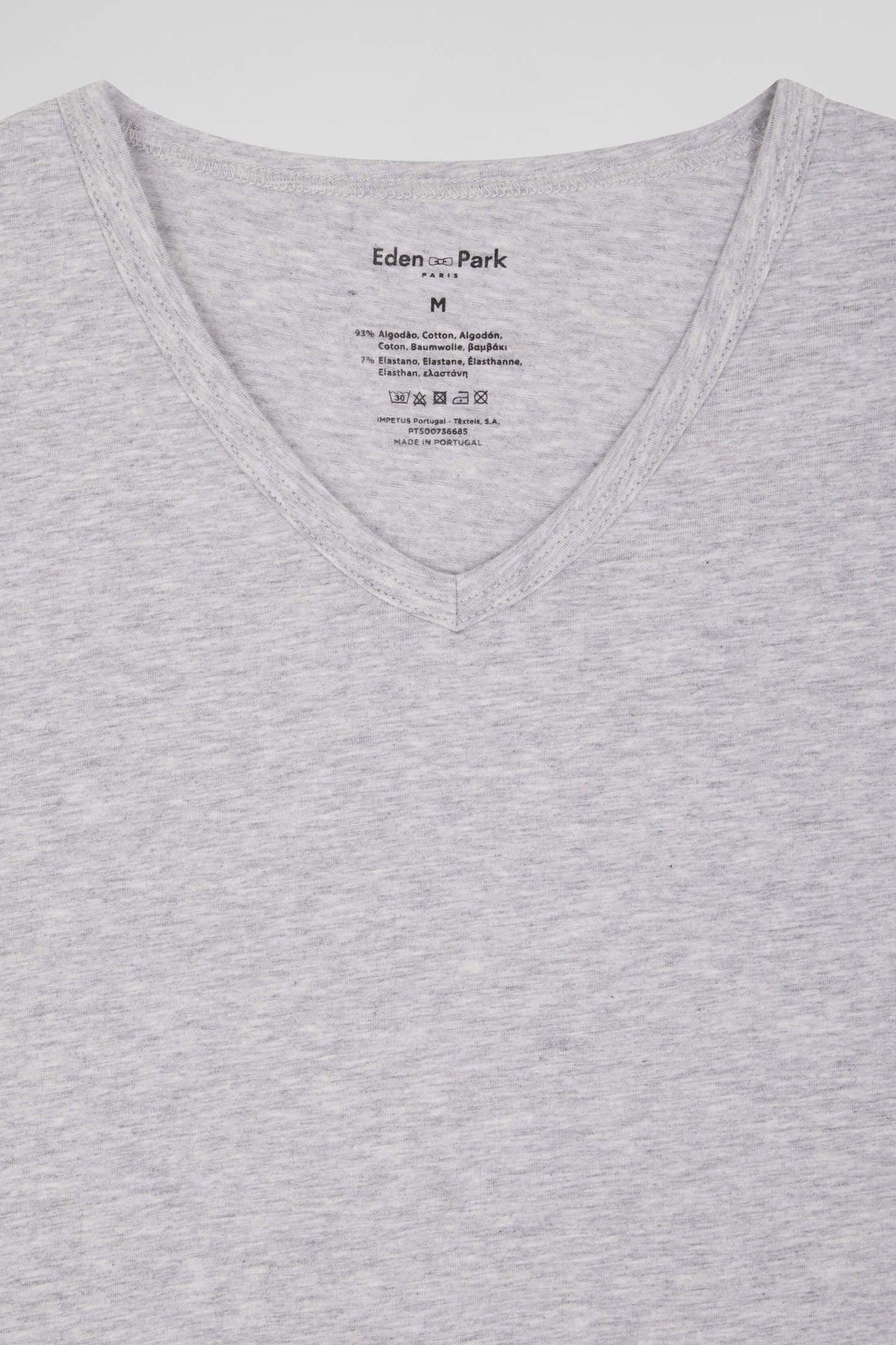 T-shirt en coton stretch gris - Image 4