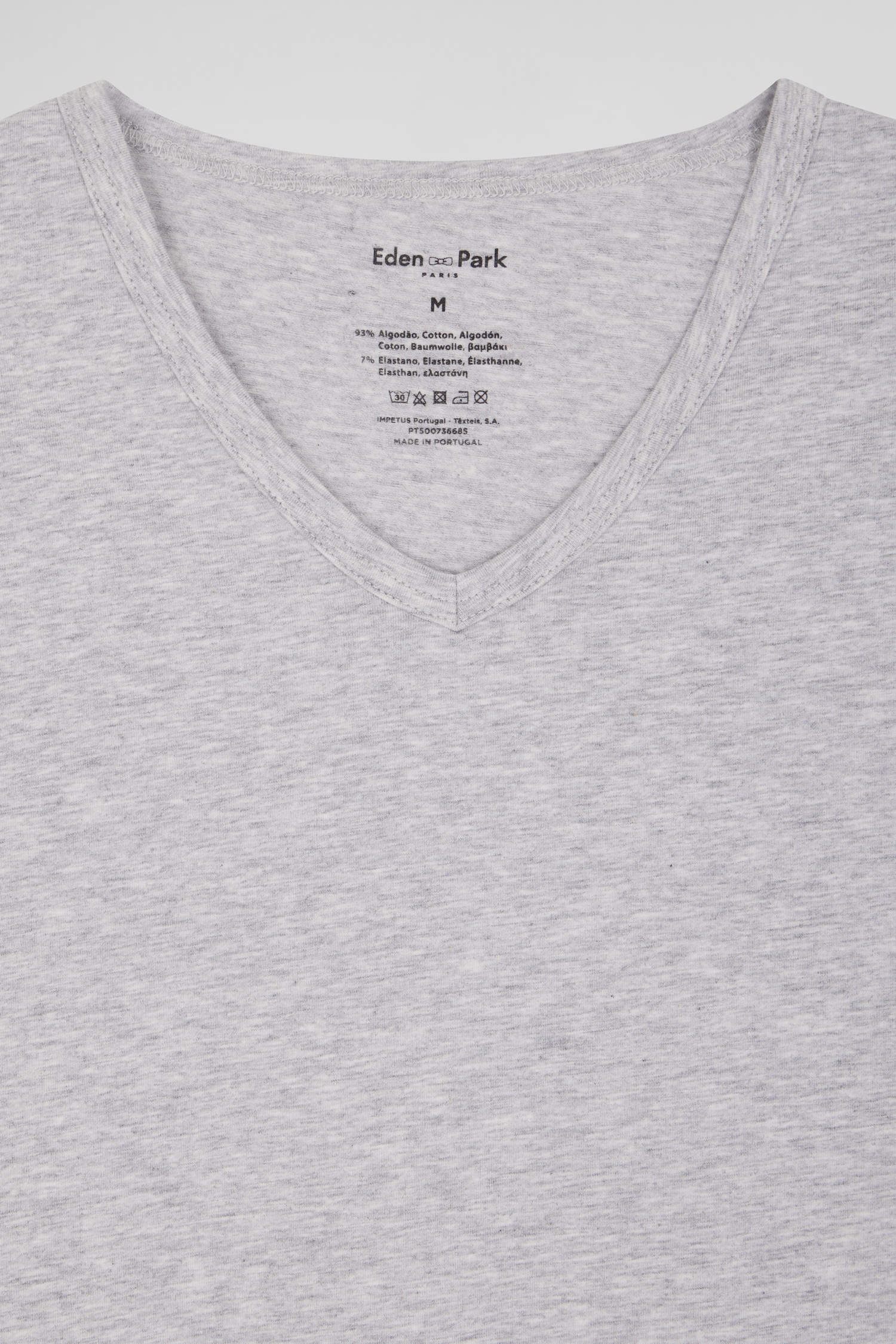 T-shirt en coton stretch gris