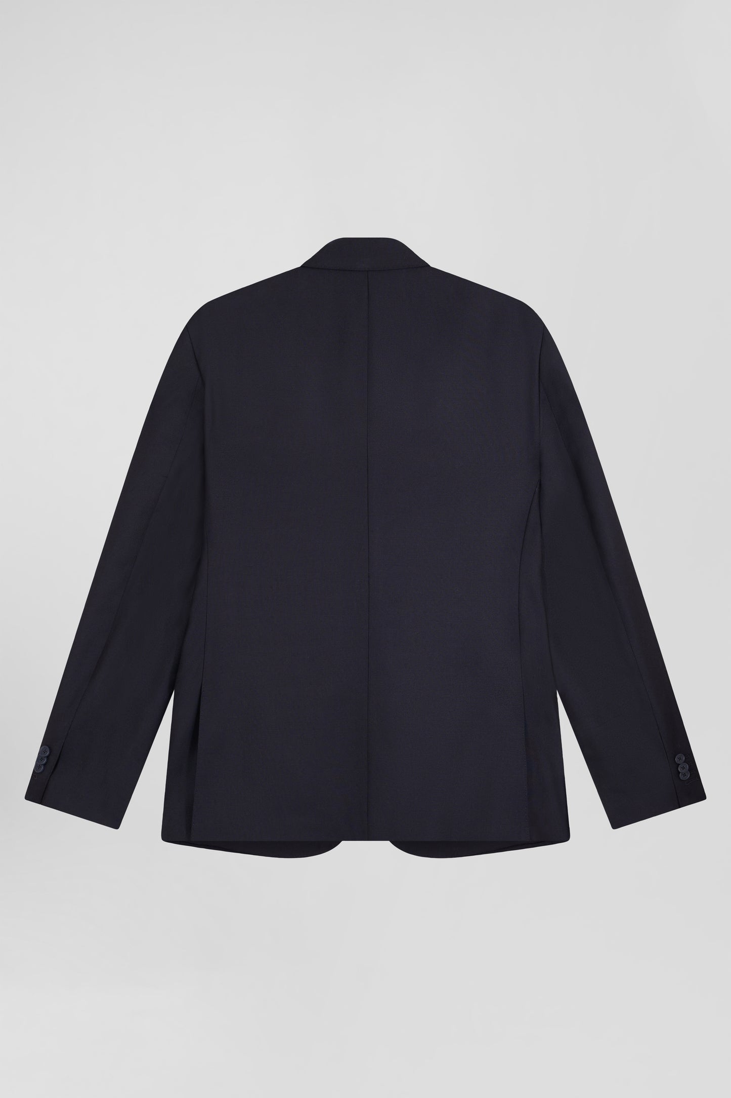 Veste blazer en laine bleu marine et doublure cerclée coupe Modern - Image 2