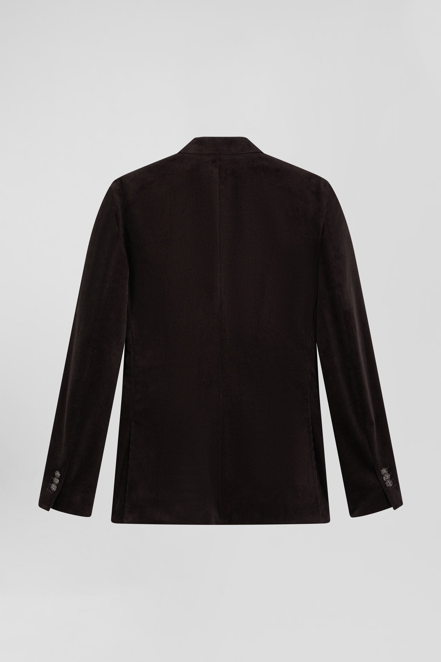 Veste en velours coton stretch marron coupe Modern - Image 2