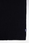 Navy cotton blend scarf