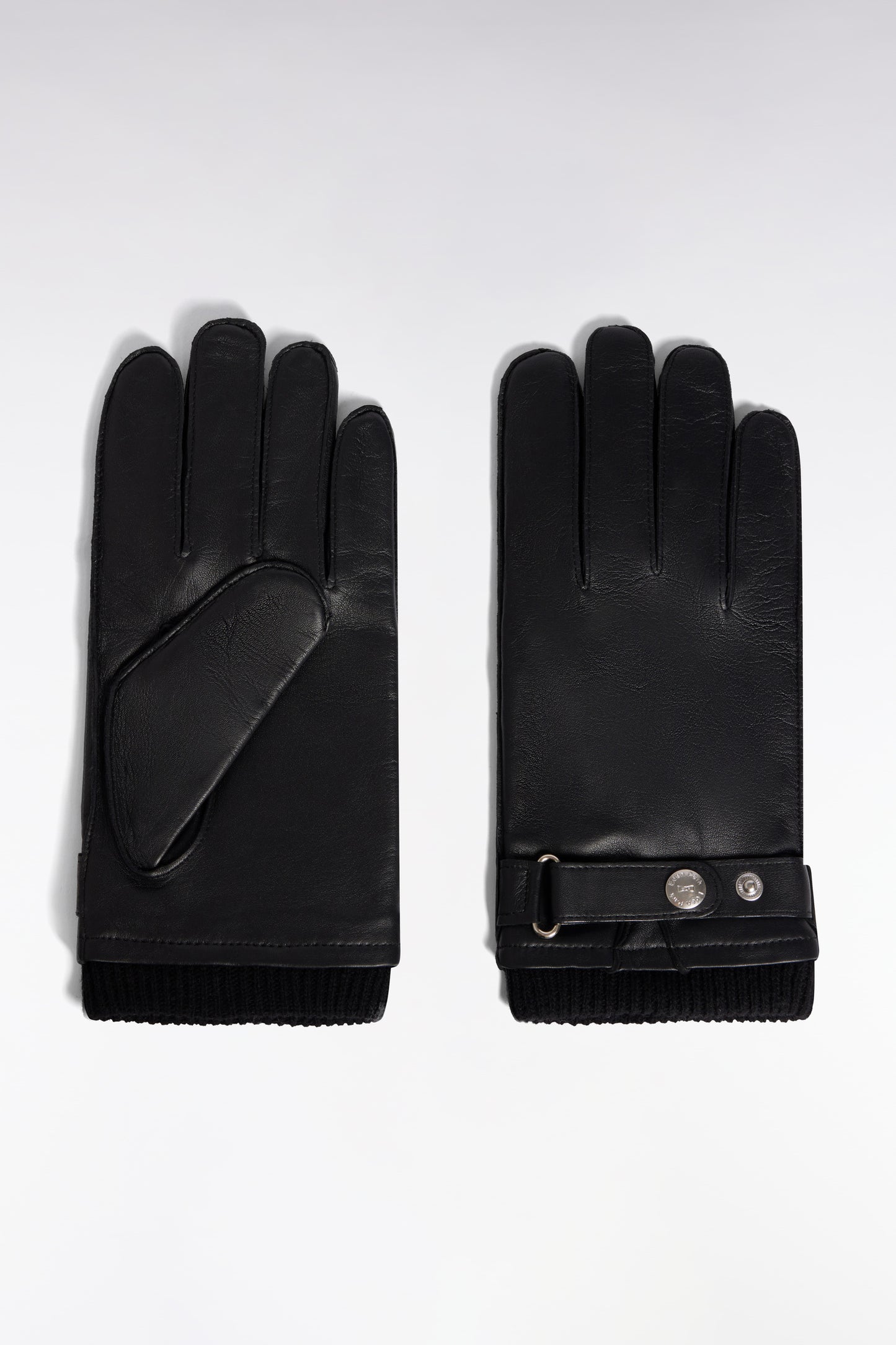 Gants en cuir noirs