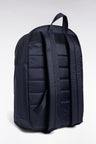 Sac à dos en toile reliefée marine