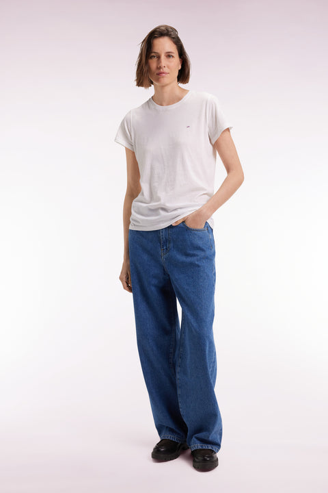Jean en denim brut coupe Relaxed à jambes larges - Image 1