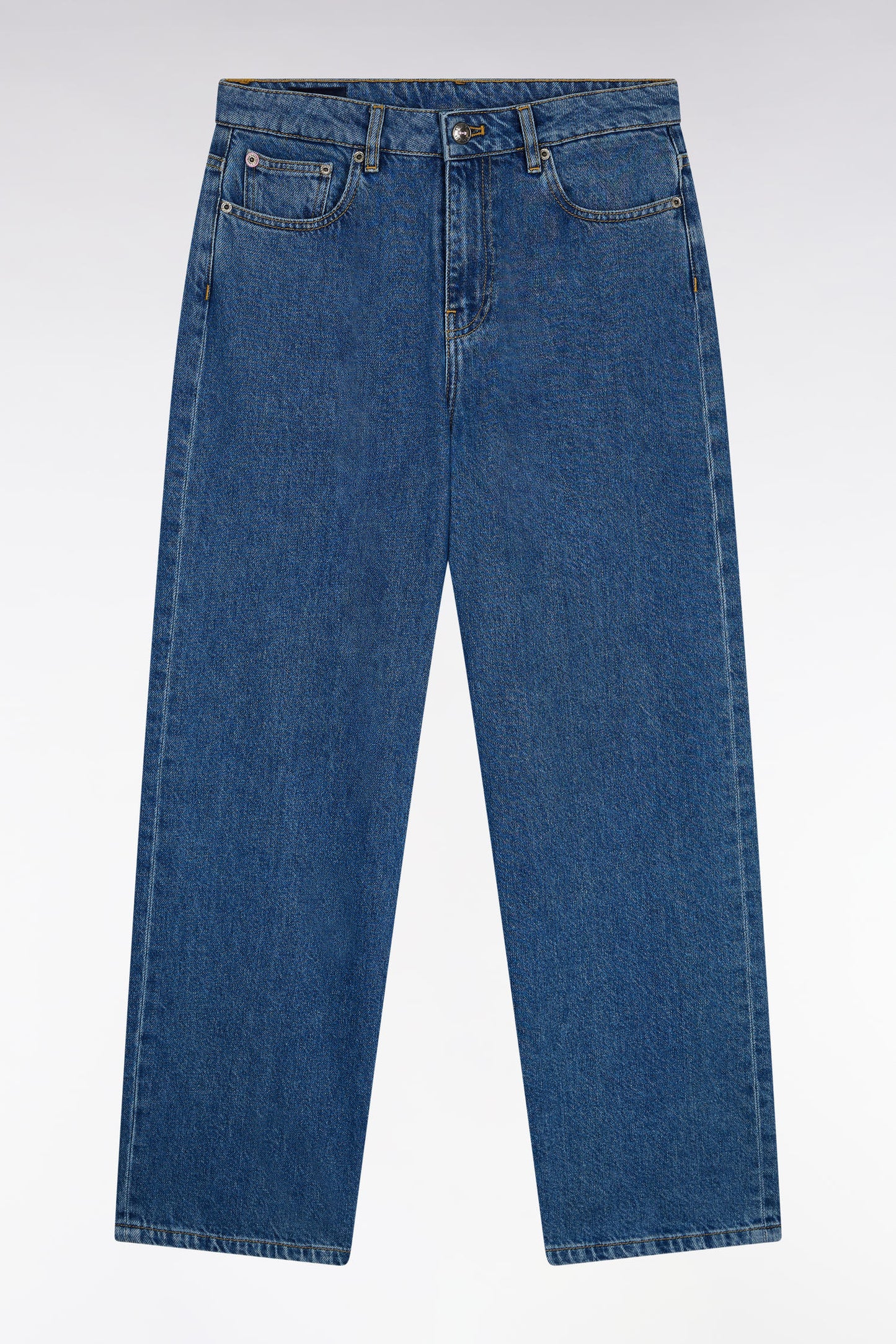 Jean en denim brut coupe Relaxed à jambes larges