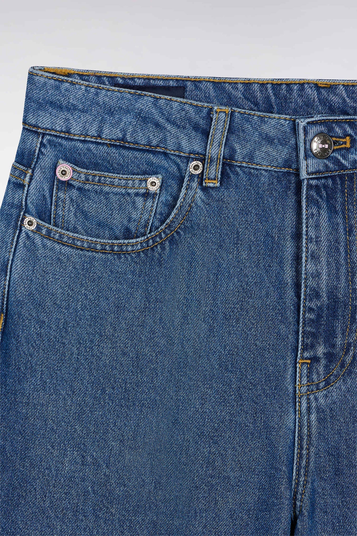 Jean en denim brut coupe Relaxed à jambes larges