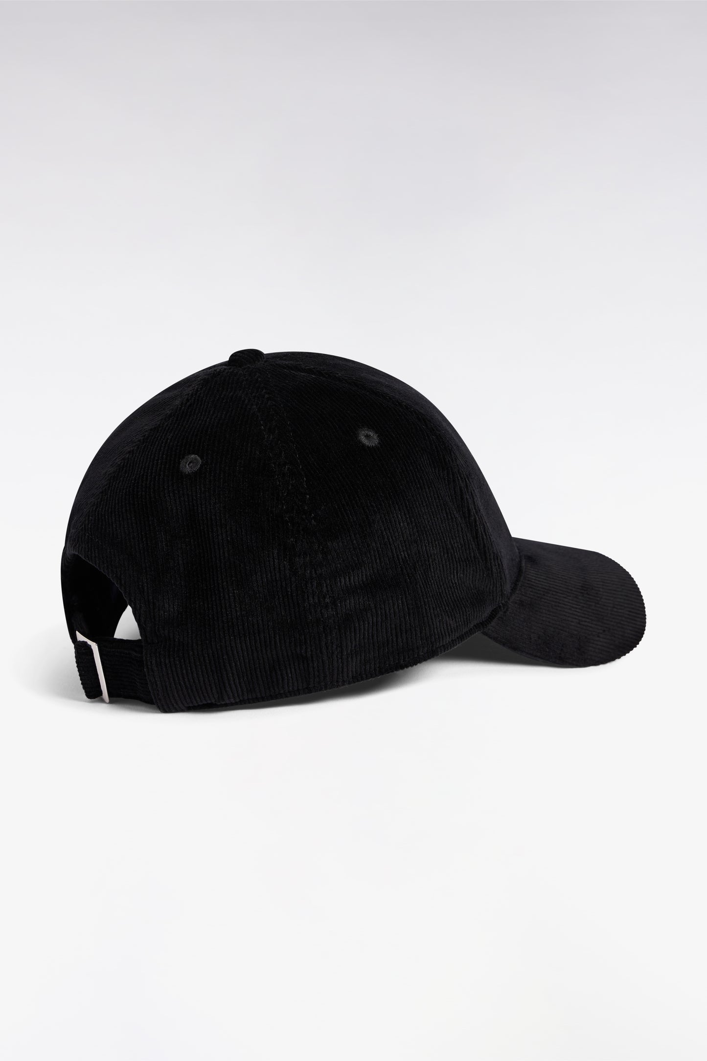 Casquette en velours côtelé noire