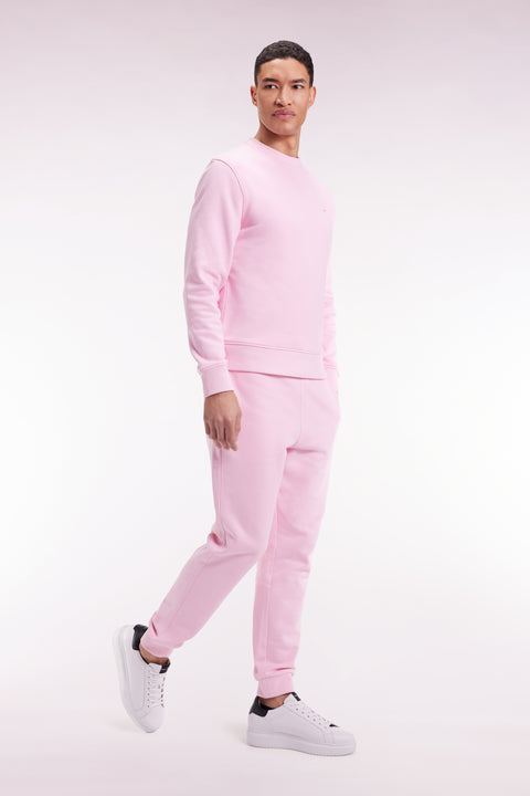 Jogging en molleton gratté rose coupe droite - Image 2