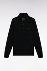 Pull col maillot en laine mérinos noir