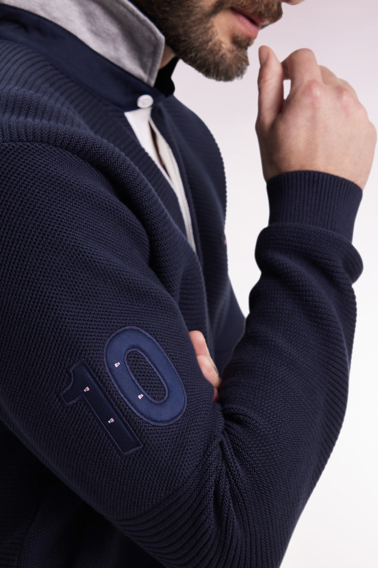 Navy cotton sweater