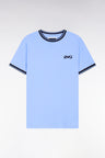 T-shirt à manches courtes en coton ciel