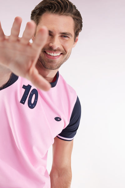 Grey cotton short-sleeved T-shirt