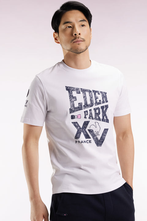 T-shirt à manches courtes blanc sérigraphie XV de France - Image 3