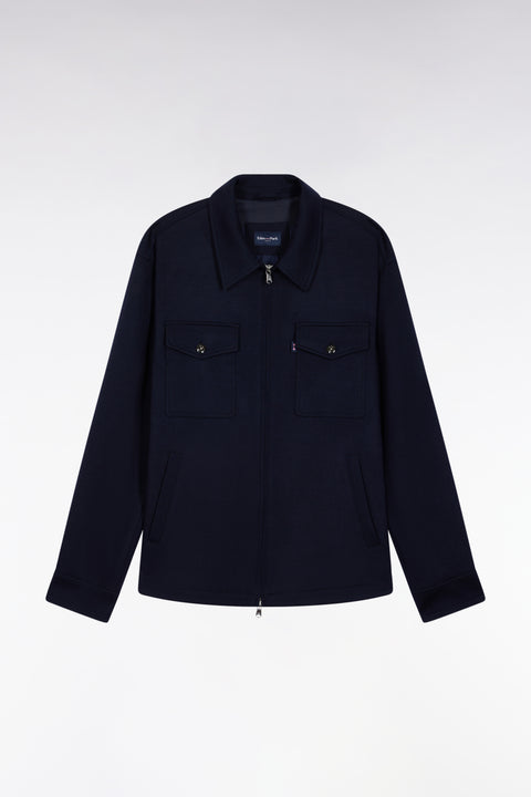 Surchemise en laine et coton - Image 2