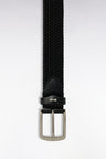 Black elastic braided belt