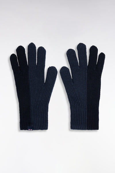 Navy wool gloves