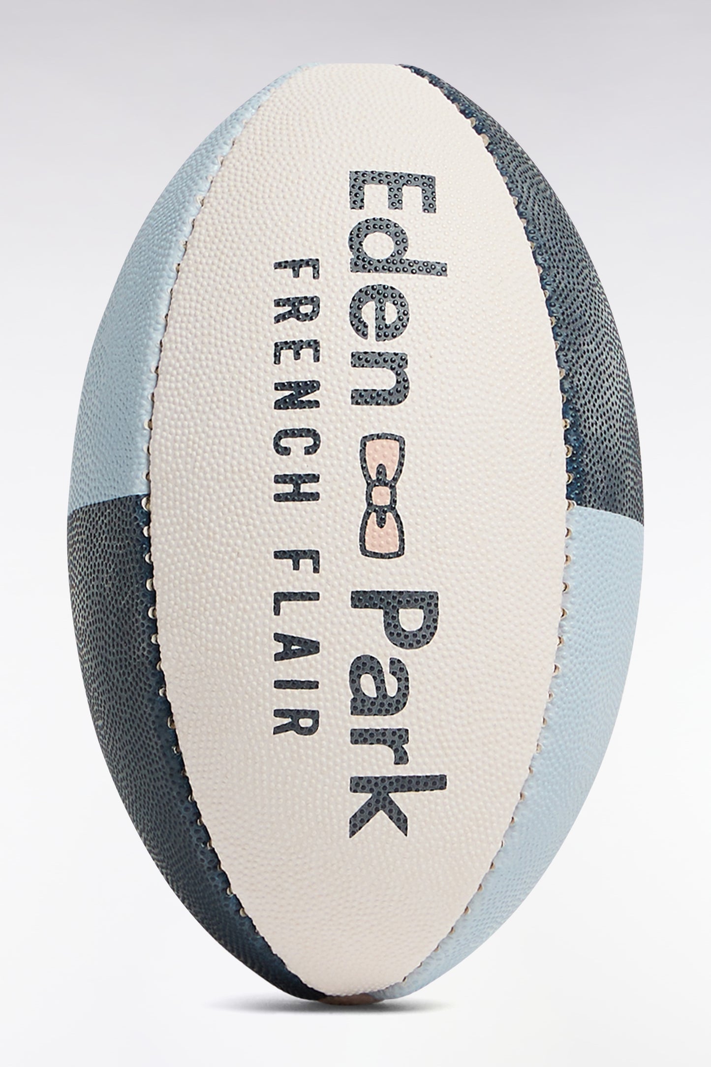 Petit ballon de rugby en caoutchouc marine