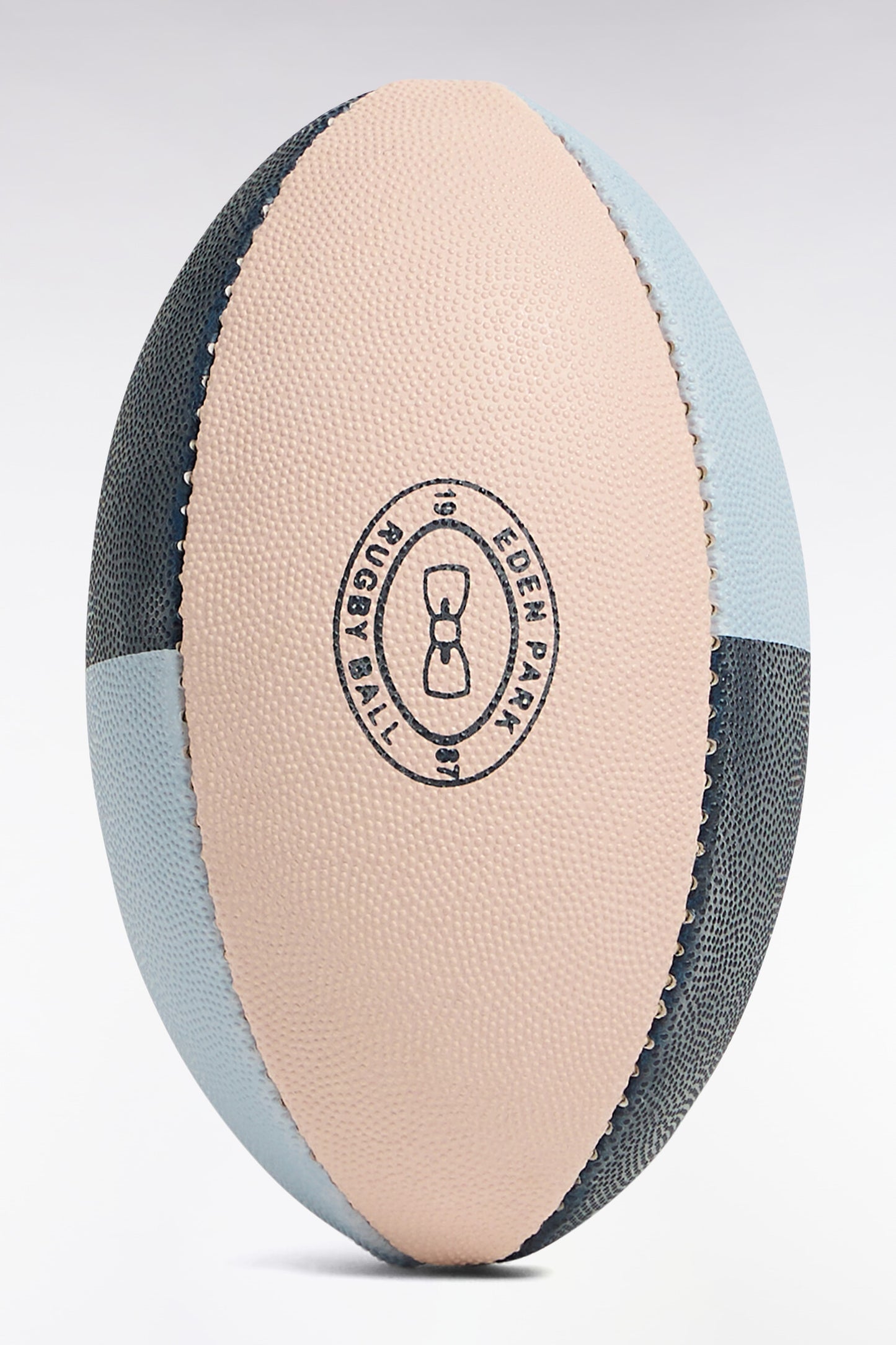 Petit ballon de rugby en caoutchouc marine