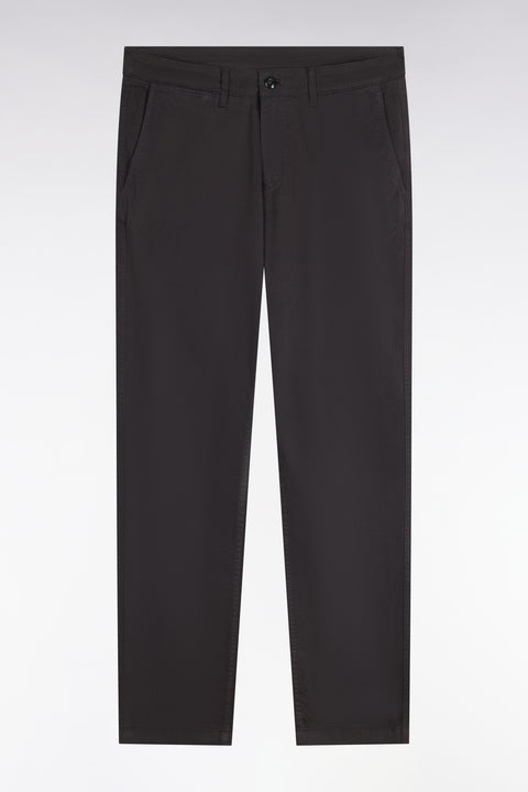 Pantalon chino sans plis en gabardine de coton stretch kaki - Image 2