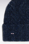 Navy cable knit hat