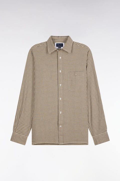 Chemise à carreaux beige - Image 2