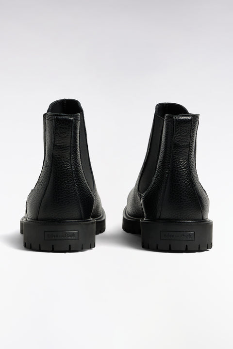 Bottines Chelsea en cuir grainé noir - Image 2