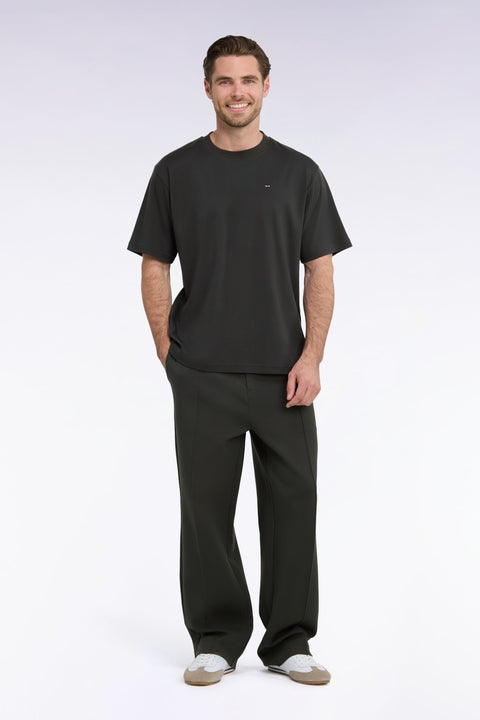 Jogging unisexe kaki coupe loose - Image 3
