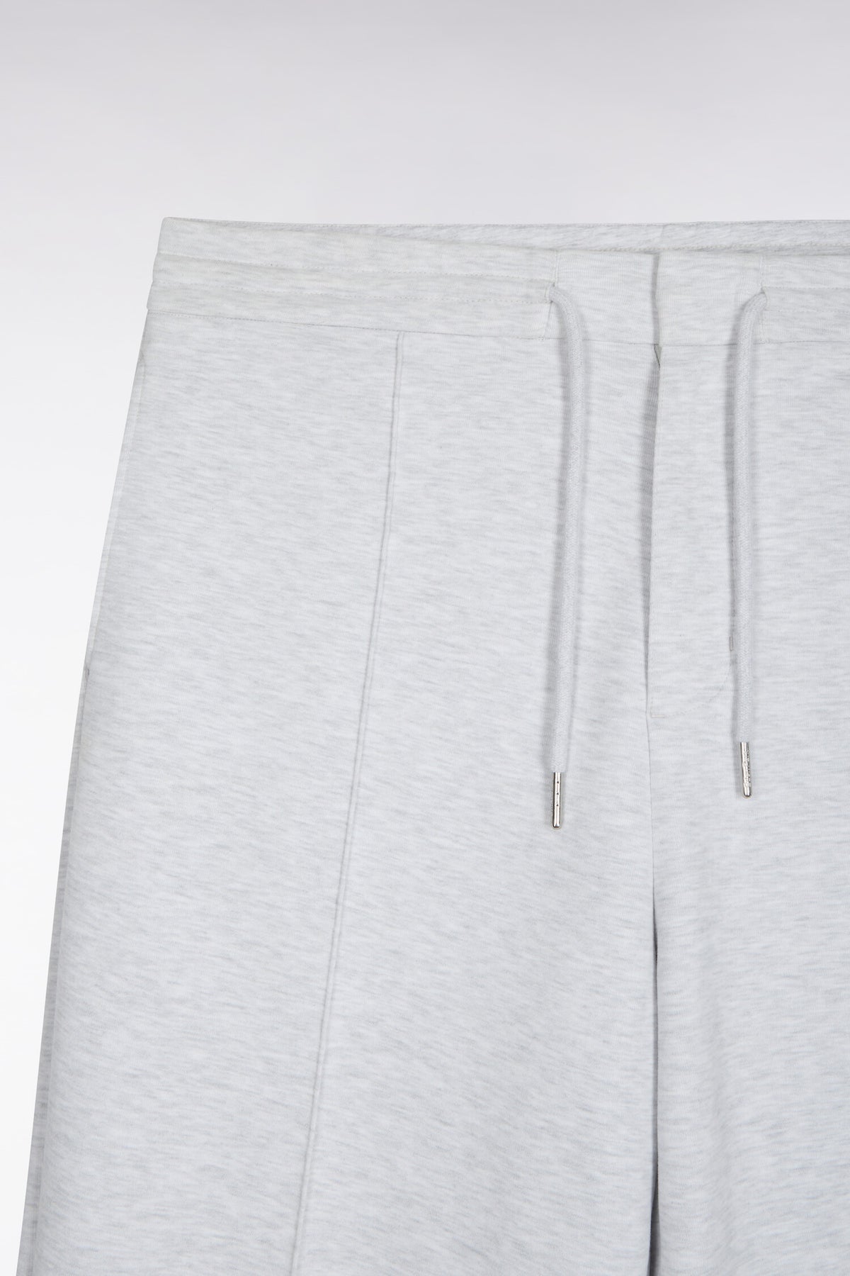 Loose fit unisex joggers in heather gray interlock